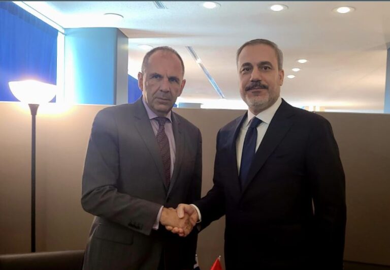 Συνάντηση Γ. Γεραπετρίτη με τον Τούρκο ομόλογό του Χακάν Φιντάν στην έδρα των Ηνωμένων Εθνών