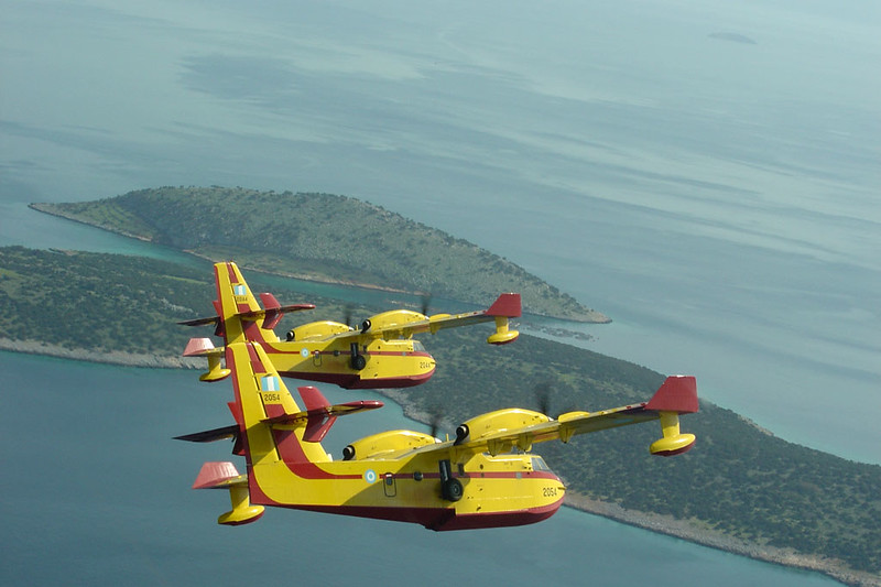 Συνδρομή της Ελλάδας με δύο Canadair για την αντιμετώπιση των δασικών πυρκαγιών στην Αλβανία