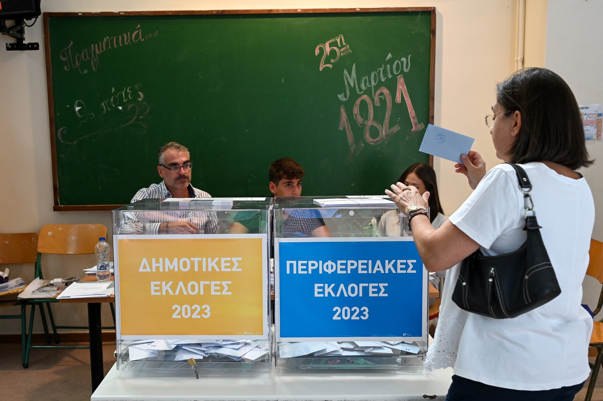 ΔΗΜΟΤΙΚΕΣ ΚΑΙ ΠΕΡΙΦΕΡΕΙΑΚΕΣ ΕΚΛΟΓΕΣ 2023 / ΣΤΙΓΜΙΟΤΥΠΑ ΑΠΟ ΤΗΝ ΨΗΦΟΦΟΡΙΑ(ΜΙΧΑΛΗΣ ΚΑΡΑΓΙΑΝΝΗΣ/EUROKINISSI)