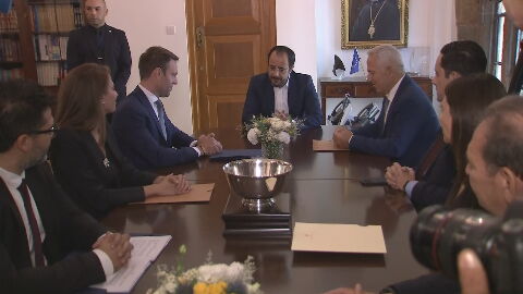 Κύπρος: Συναντήση Ν. Χριστοδουλίδη με τον πρόεδρο του ΣΥΡΙΖΑ