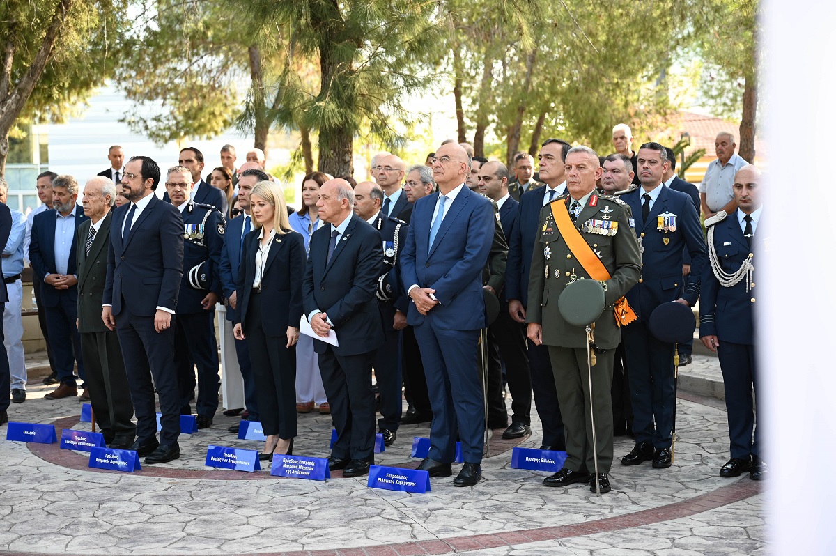 Επίσκεψη ΥΕΘΑ Ν. Δένδια στην Κύπρο για την  63ης επέτειο από την ανακήρυξη της Ανεξαρτησίας της Κυπριακής Δημοκρατίας