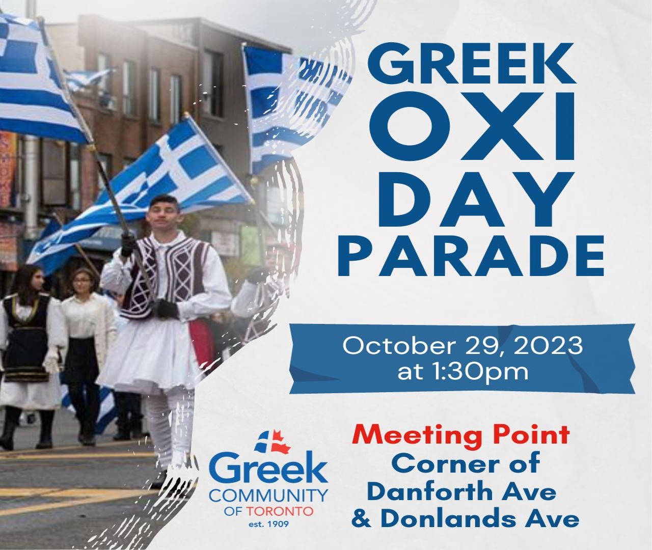 Την Κυριακή 29 Οκτωβρίου η παρέλαση για την επέτειο του ΟΧΙ στο Τορόντο