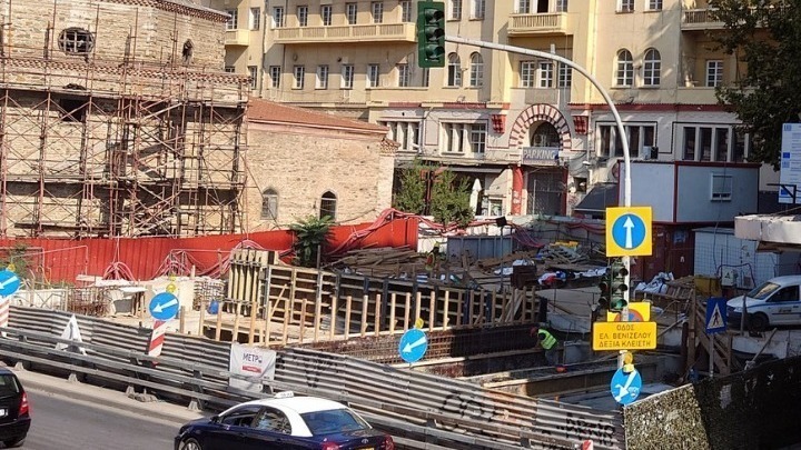 Θεσσαλονίκη: Ανοίγει έως το μεσημέρι η οδός Βενιζέλου που είχε κλείσει λόγω εργασιών του μετρό