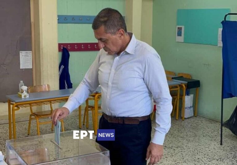 Ψήφισε ο υποψήφιος Περιφερειάρχης Θεσσαλίας Δημήτρης Κουρέτας