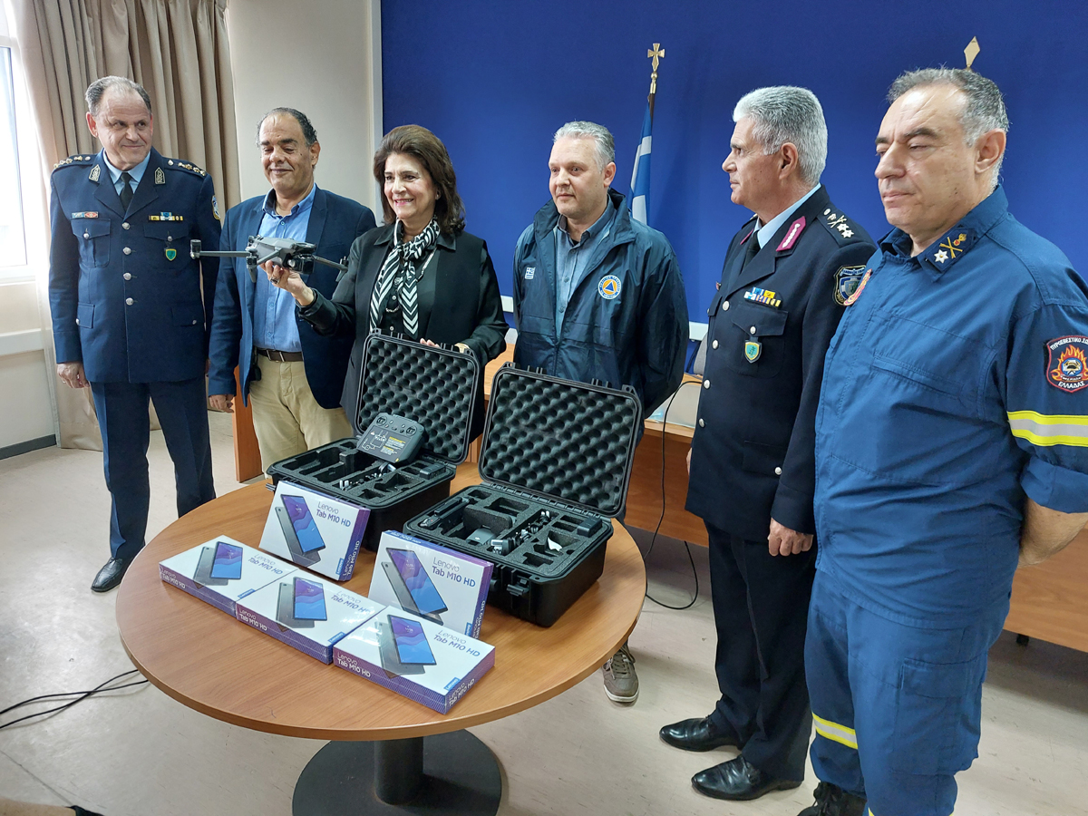 Κέρκυρα: Drones και Tablets σε Αστυνομία και Πυροσβεστική έδωσε η Περιφέρεια Ιονίων Νήσων