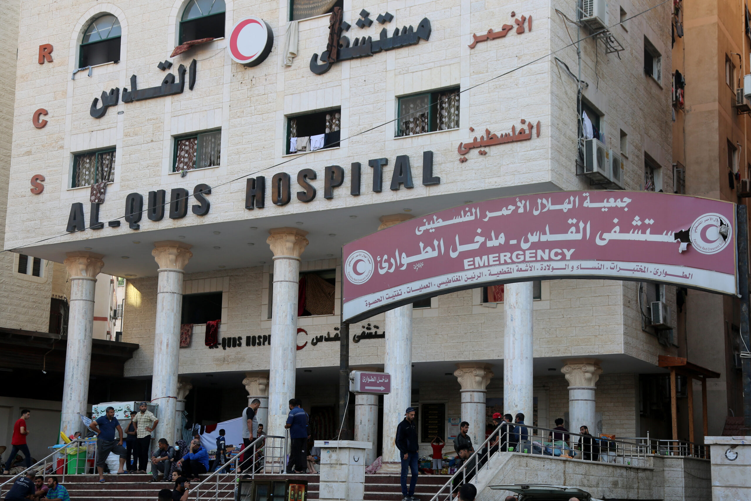 PALESTINIAN-ISRAEL-CONFLICT-HOSPITAL