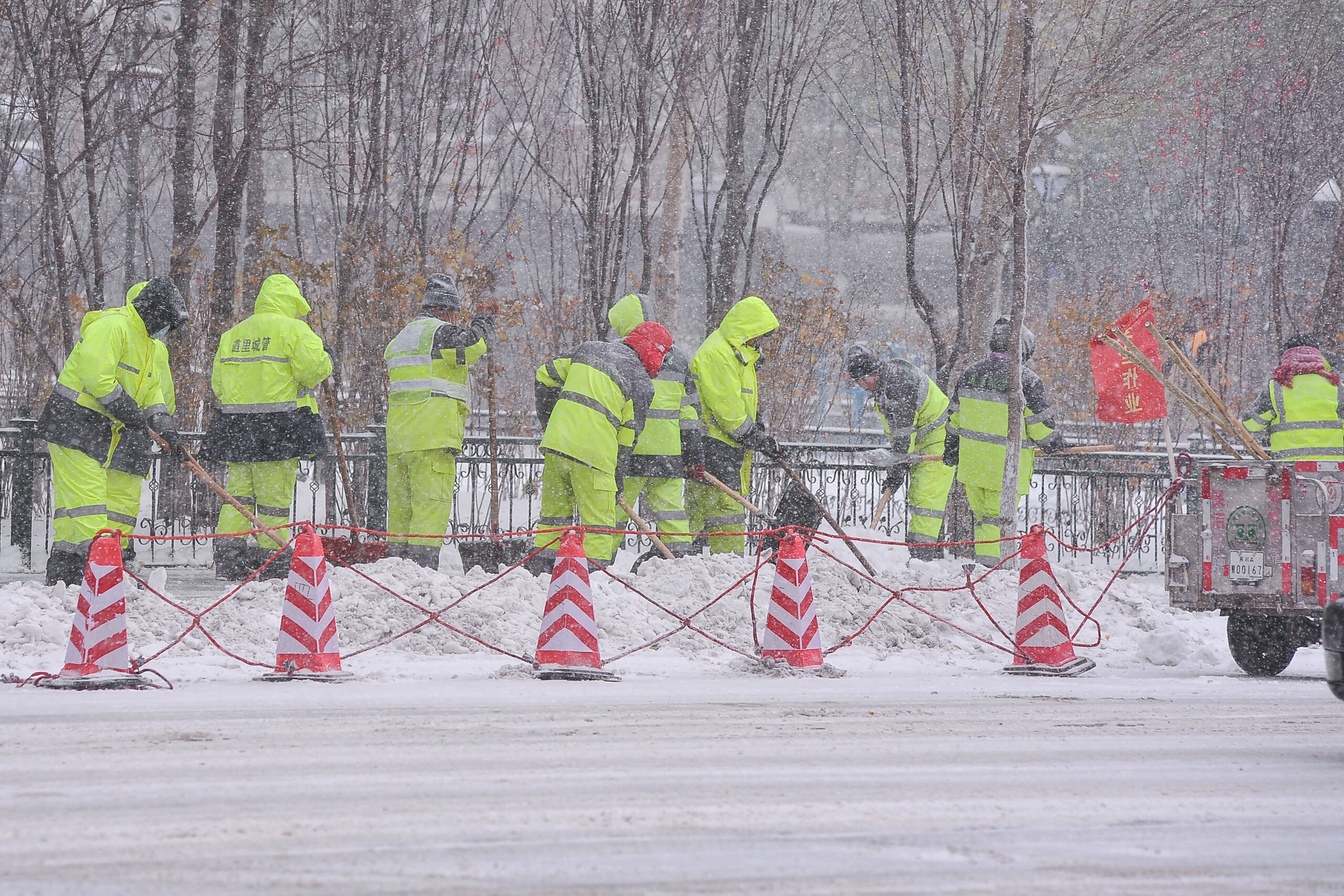 CHINA-WEATHER-SNOWFALL