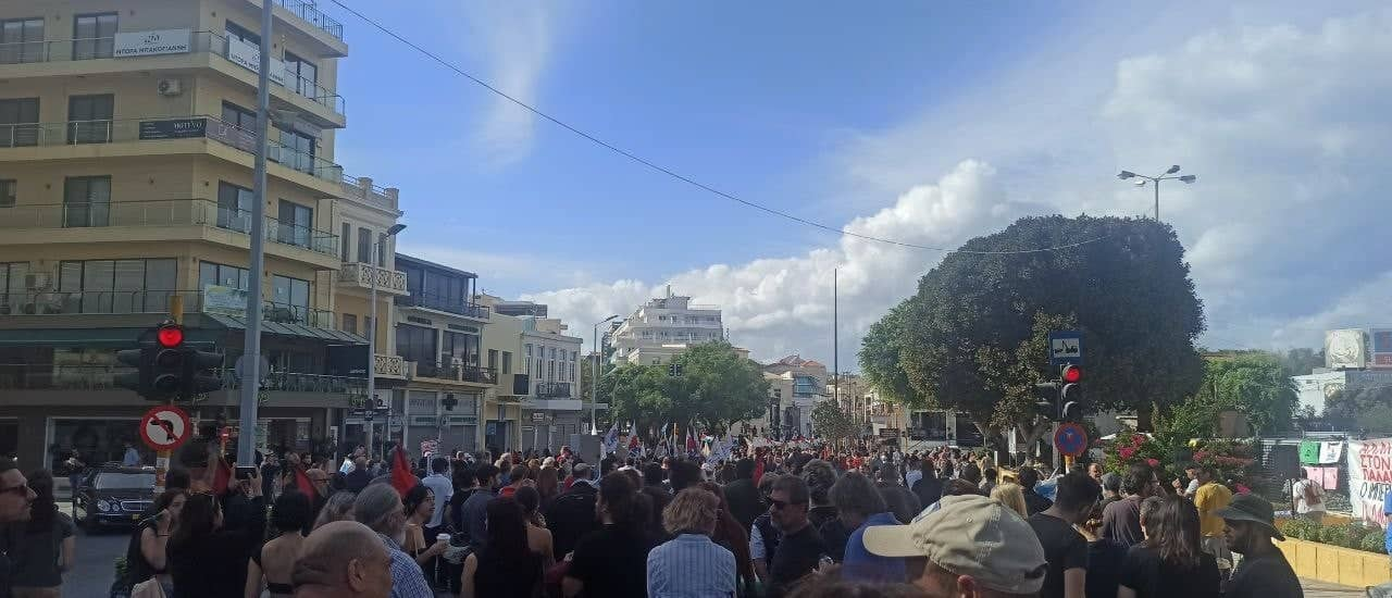 Χανιά: Με μεγάλη συμμετοχή το Παγκρήτιο συλλαλητήριο υπέρ της Παλαιστίνης