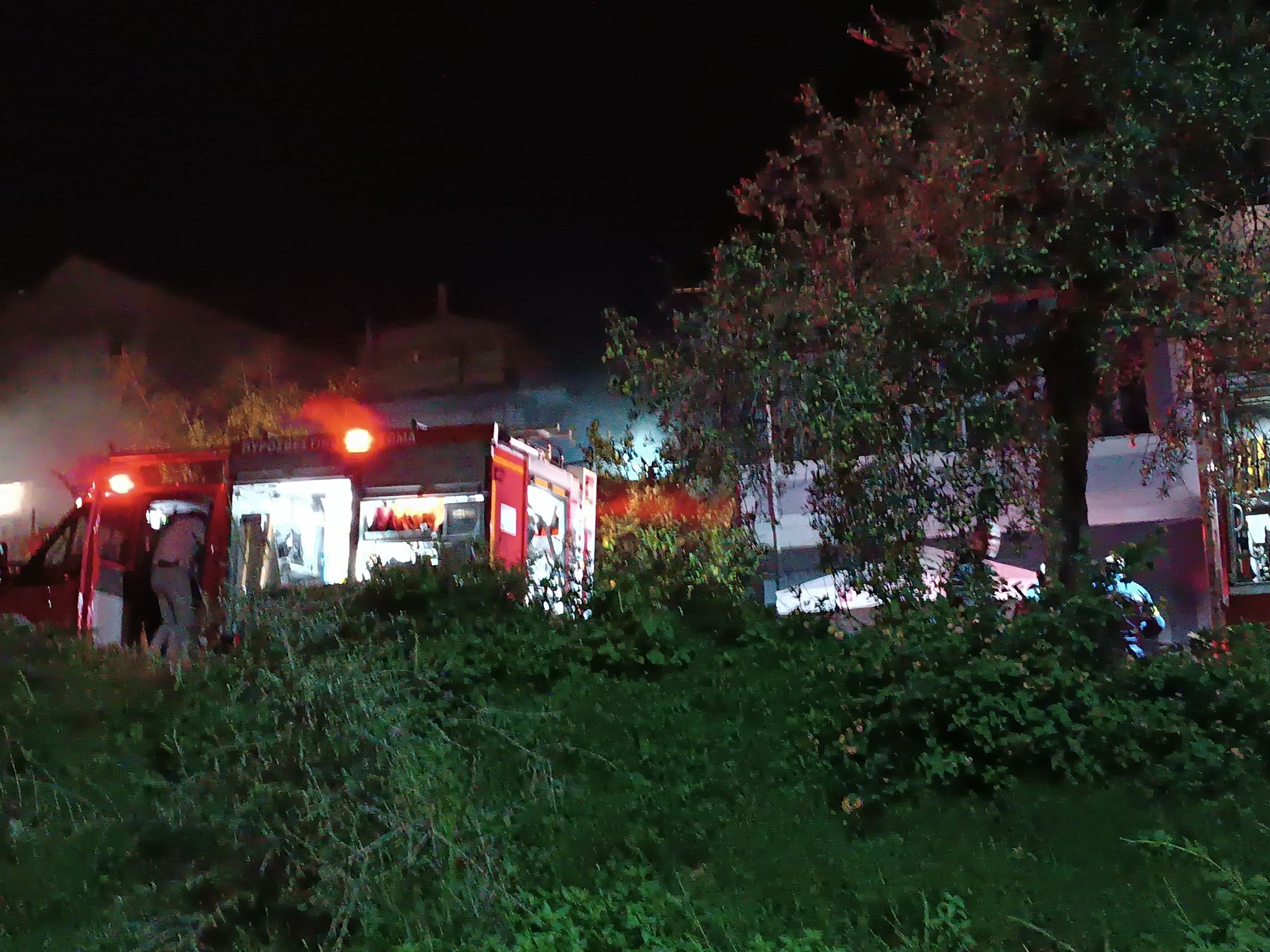 Fire in a house in Graikohori Igoumenitsa