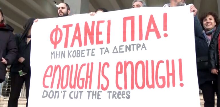 Θεσσαλονίκη: Σε άλλο δικαστήριο παραπέμπονται 14 μέλη περιβαλλοντικών οργανώσεων για παρεμπόδιση κοπής δέντρων