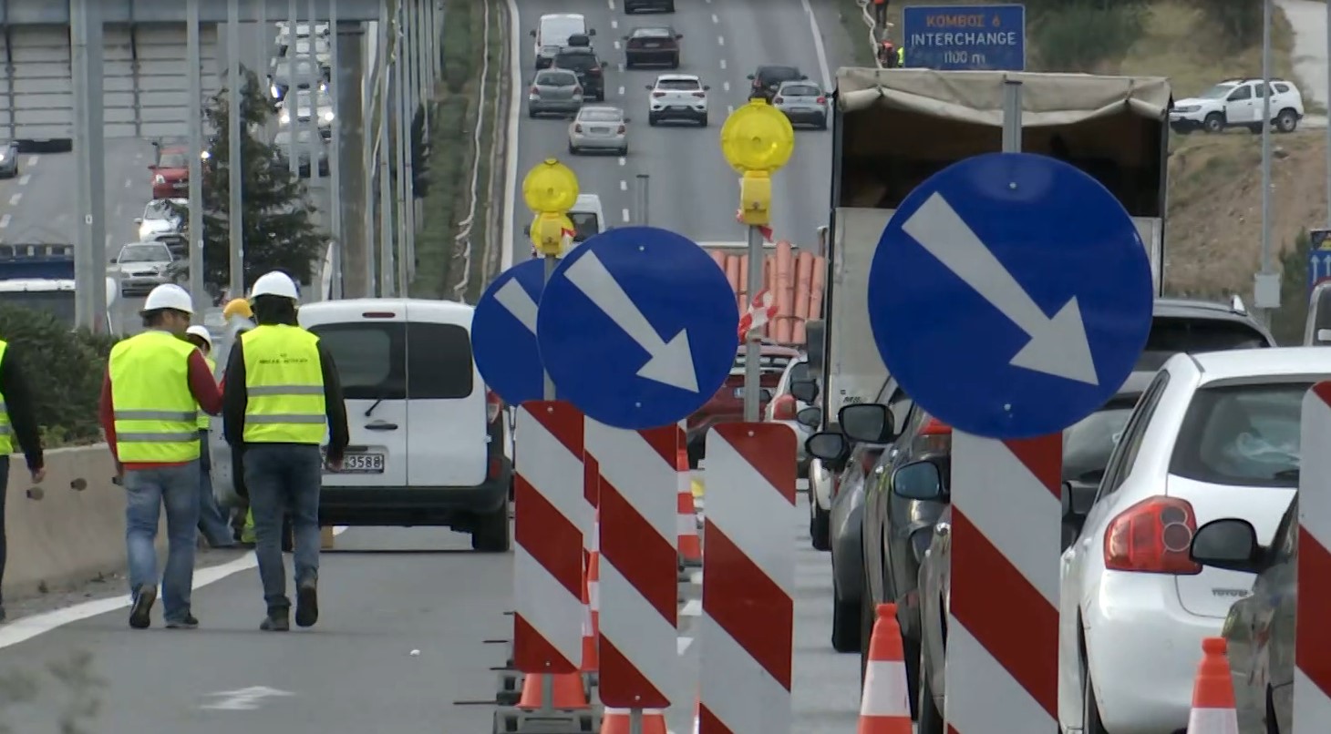 Θεσσαλονίκη: Ξεκίνησαν οι εργασίες για την υπερυψωμένη  λεωφόρο – Με πολύ χαμηλές ταχύτητες η κίνηση στην περιφερειακή