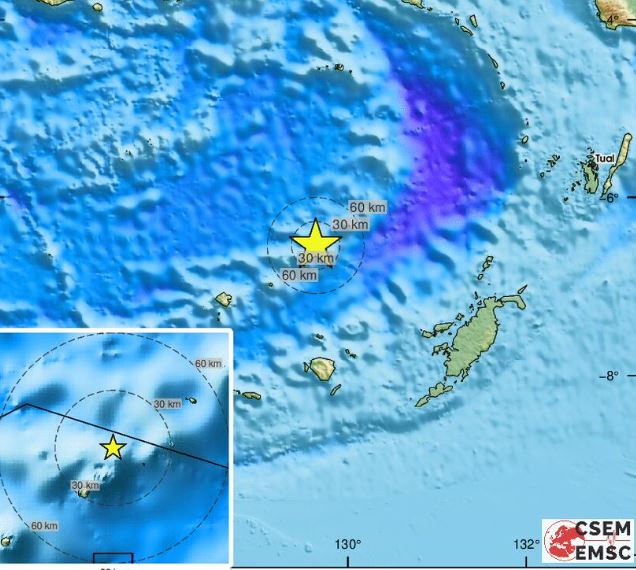 Σεισμός 6,9 Ρίχτερ στην Ινδονησία – Στη θάλασσα Μπάντα το επίκεντρο