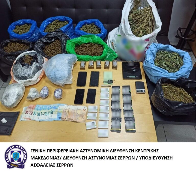 Θεσσαλονίκη: Σερραίοι αστυνομικοί με τη συνδρομή του ROXY συνέλαβαν δύο άνδρες για καλλιέργεια κάνναβης
