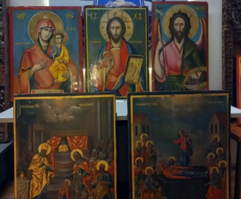 Εντοπίστηκαν σε μονή στην Αττική εκκλησιαστικές εικόνες που είχαν κλαπεί από μονές και ναούς της επαρχίας
