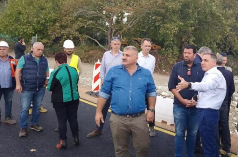 Επιθεώρηση υφυπουργού Υποδομών Ν. Ταχιάου στα έργα αποκατάστασης στο Ν. Πήλιο