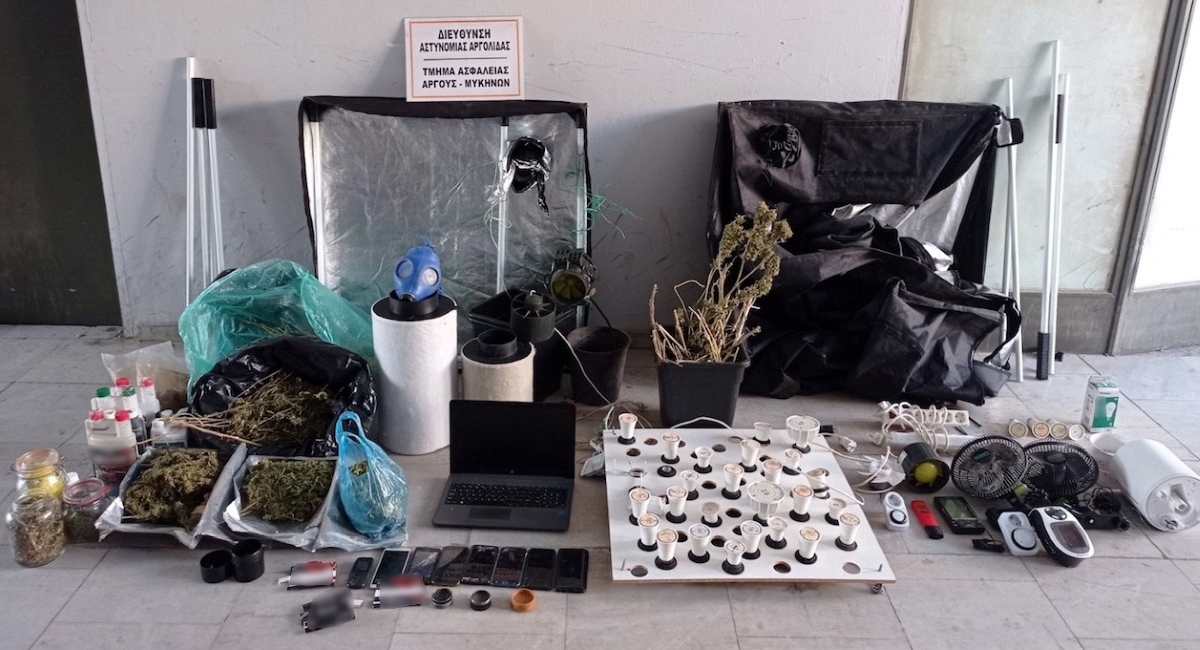 Συλλήψεις τριών ατόμων στο Ναύπλιο – Είχαν εργαστήριο υδροπονικής καλλιέργειας κάνναβης