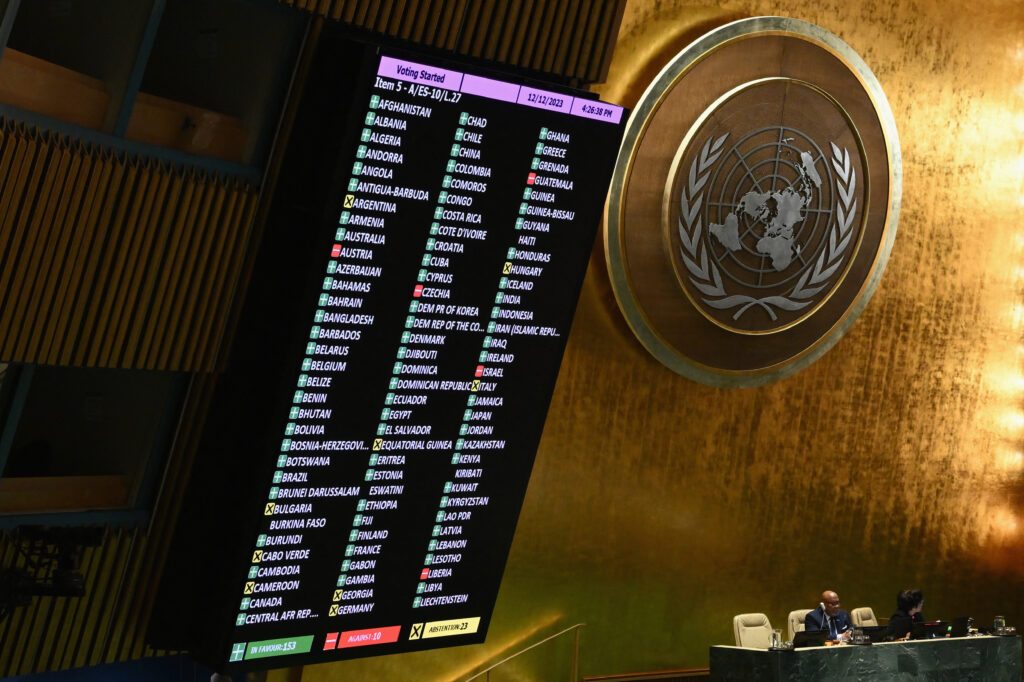 ΟΗΕ: Με συντριπτική πλειοψηφία ζητά άμεση κατάπαυση του πυρός στη Γάζα