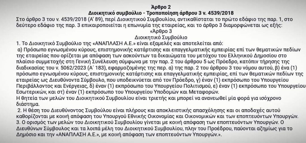 Χ. Δούκας: Σκανδαλώδης τροπολογία περνά την εταιρία του Δ. Αθηναίων «Ανάπλαση Αθήνας» στην κυβέρνηση – Αντιδράσεις και από ΠΑΣΟΚ, ΣΥΡΙΖΑ
