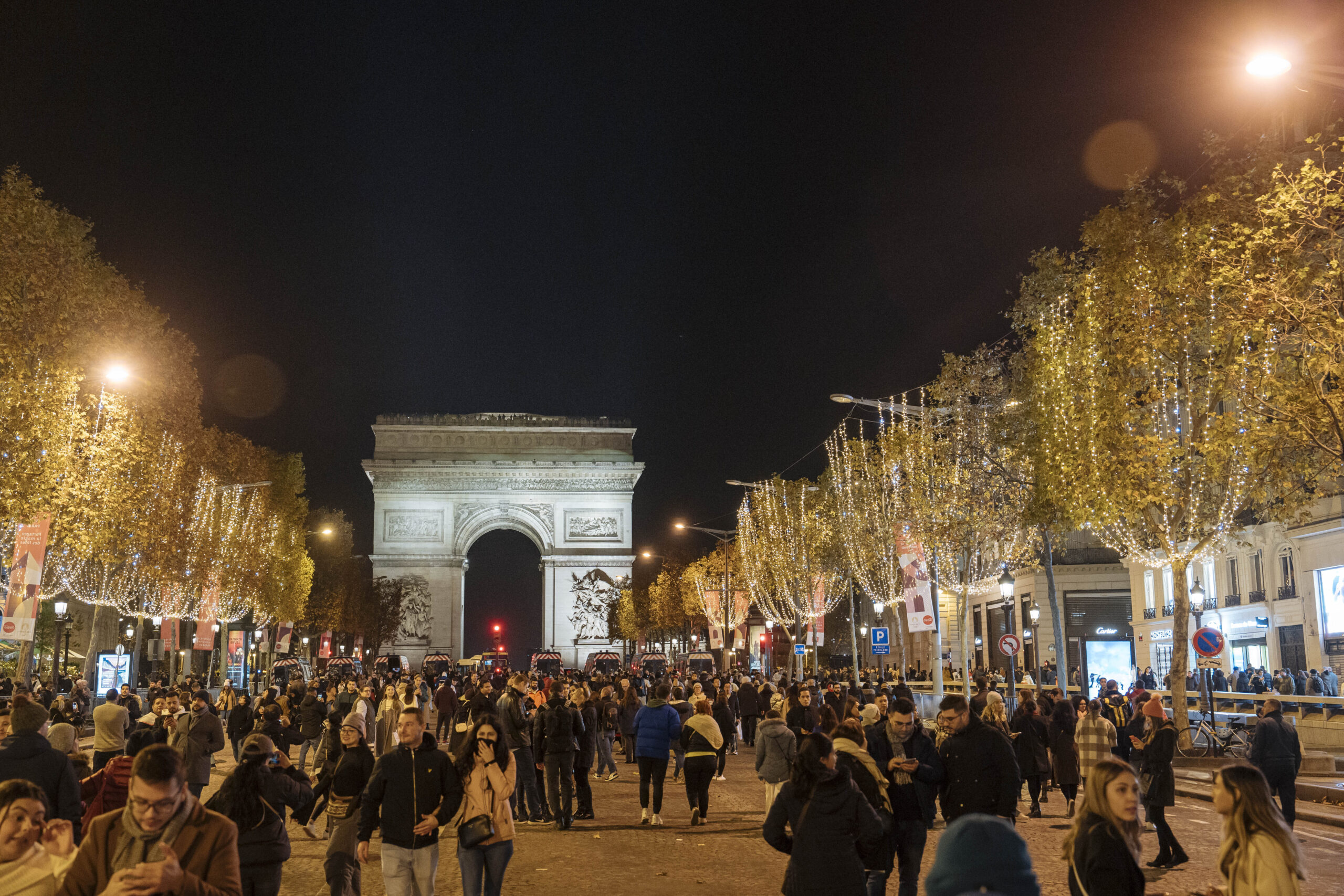 France Champs-Elysees Christmas Lighting