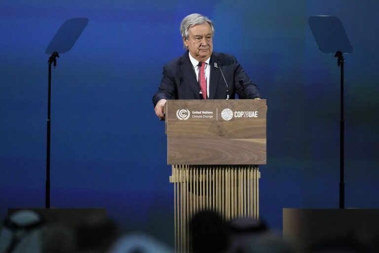 COP28 – Γκουτέρες: Ο μόνος τρόπος να σωθεί ο πλανήτης είναι να σταματήσει η χρήση ορυκτών καυσίμων