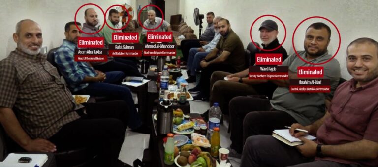 Ισραηλινός στρατός: Πέντε διοικητές της Χαμάς έχουν εξουδετερωθεί – Η φωτογραφία
