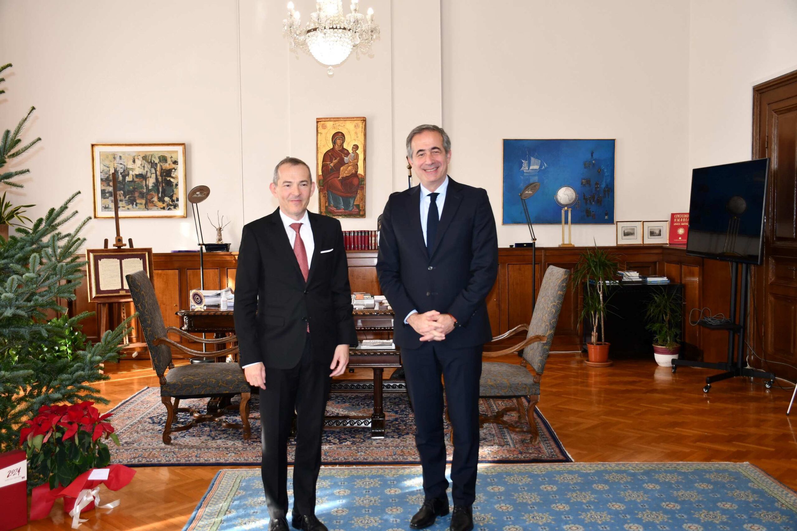 Θεσσαλονίκη: Συνάντηση του Υφυπουργού Μακεδονίας και Θράκης κ. Στάθη Κωνσταντινίδη με τον Γενικό Πρόξενο της Γαλλίας κ. Jean Luc Lavaud