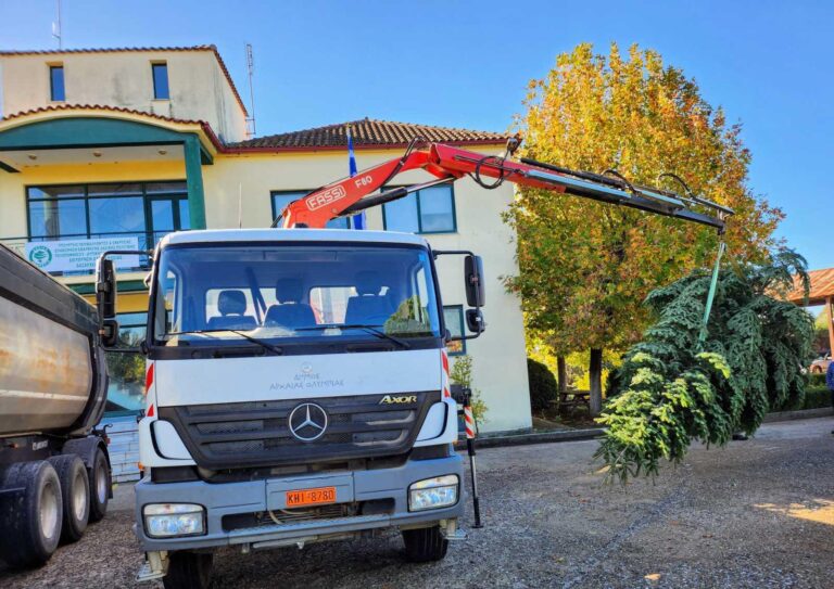 Δασαρχείο Πύργου: Παρέλαβε έλατα από τα Τρίκαλα