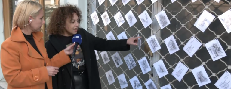 Βέροια: Έργα ντόπιων καλλιτεχνών εξωραΐζουν τις άδειες βιτρίνες καταστημάτων