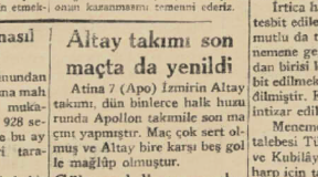 Θεοφάνεια 1931: Oι Έλληνες (Απόλλων) και οι Τούρκοι (Αλτάϊ) της Σμύρνης παίζουν ποδόσφαιρο