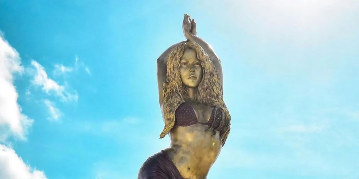 Shakira was honored in her hometown with a 6.5-meter statue