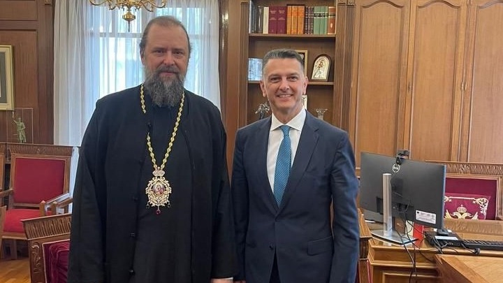 Συνάντηση του Διευθυντή του Γραφείου Μακεδονίας του Πρωθυπουργού, Μ. Μπεκίρη με τον νέο Μητροπολίτη Θεσσαλονίκης Φιλόθεο