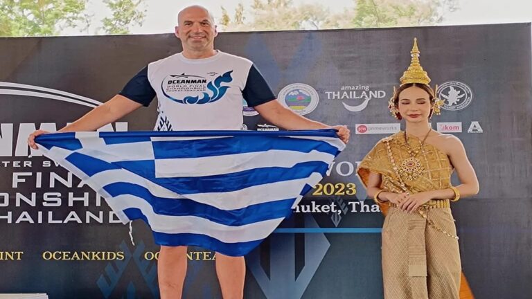 Κέρκυρα: «Χάλκινος» ο Άκης Παγκράτης στον τελικό του Παγκόσμιου Oceanman στα 2.000μ