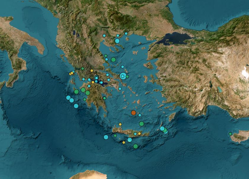 Σεισμός αισθητός στην Αθήνα έντασης 4,6 ρίχτερ – Στα 23 χλμ. ανατολικά της Κύμης το επίκεντρο