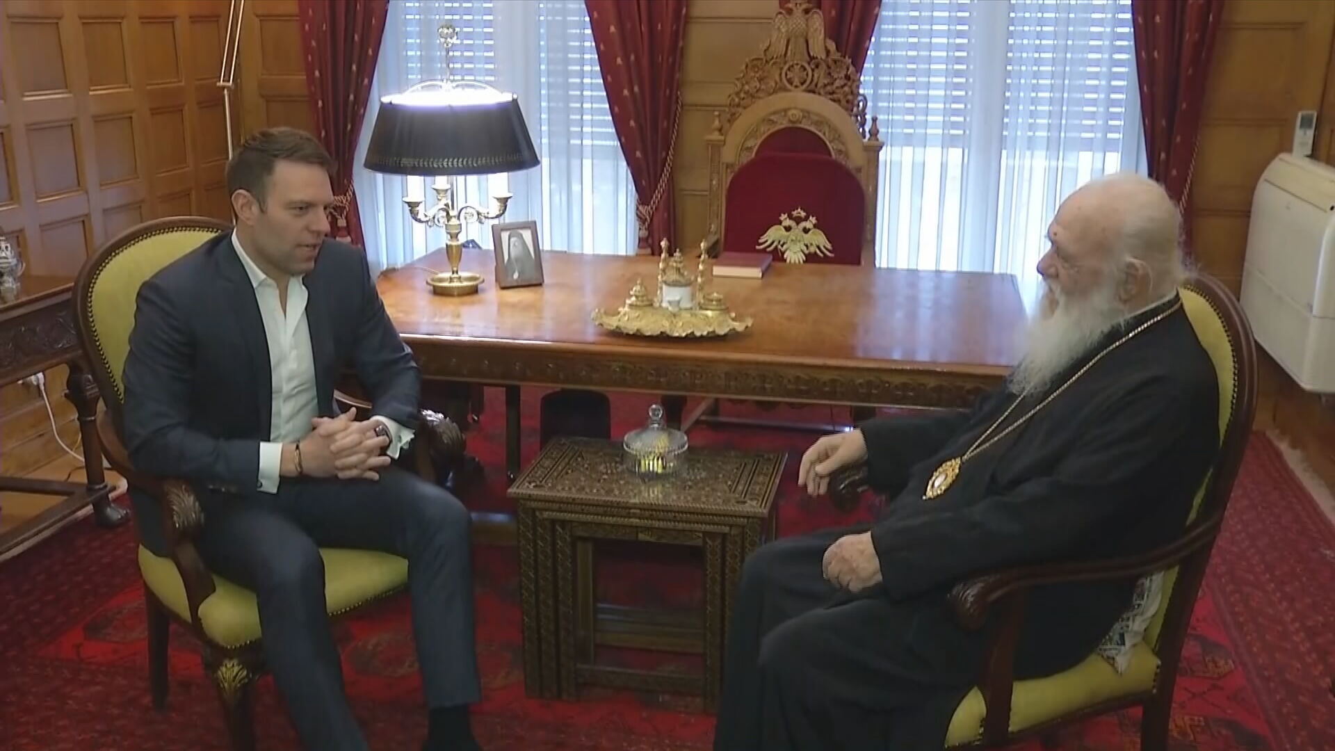 Συνάντηση του Στ. Κασσελάκη με τον Αρχιεπίσκοπο Αθηνών