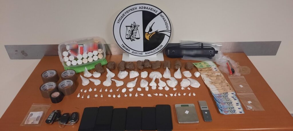 Ηράκλειο: Είχαν κρύψει σε υπαίθρια “καβάτζα” 900 γρ. κοκαΐνη – Δύο συλλήψεις για διακίνηση