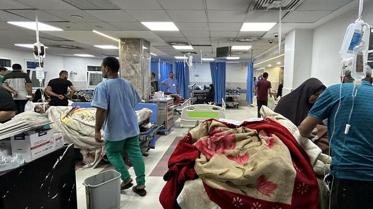 PALESTINIAN-ISRAEL-CONFLICT-HOSPITAL