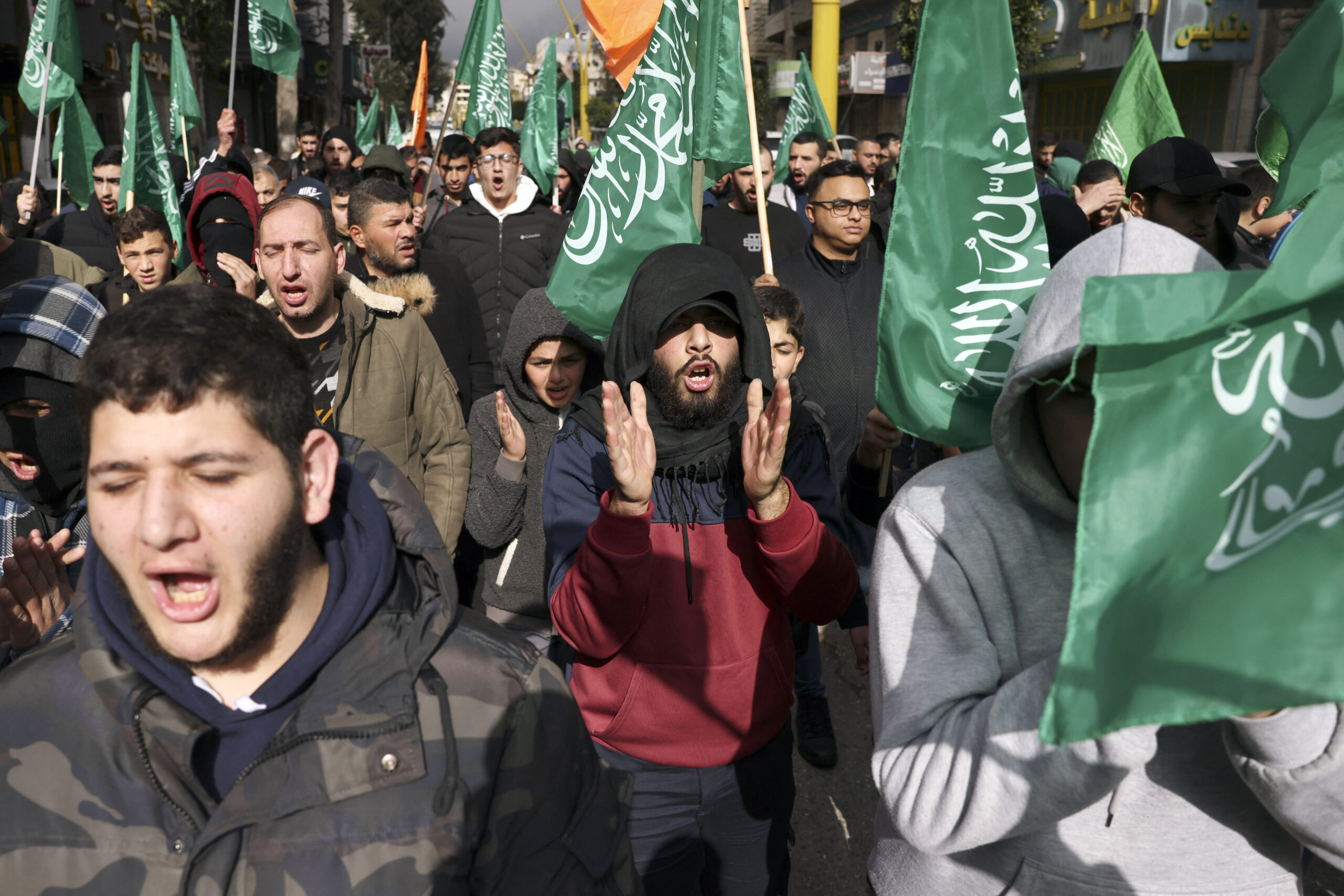 PALESTINIAN-ISRAEL-CONFLICT-DEMO-HAMAS