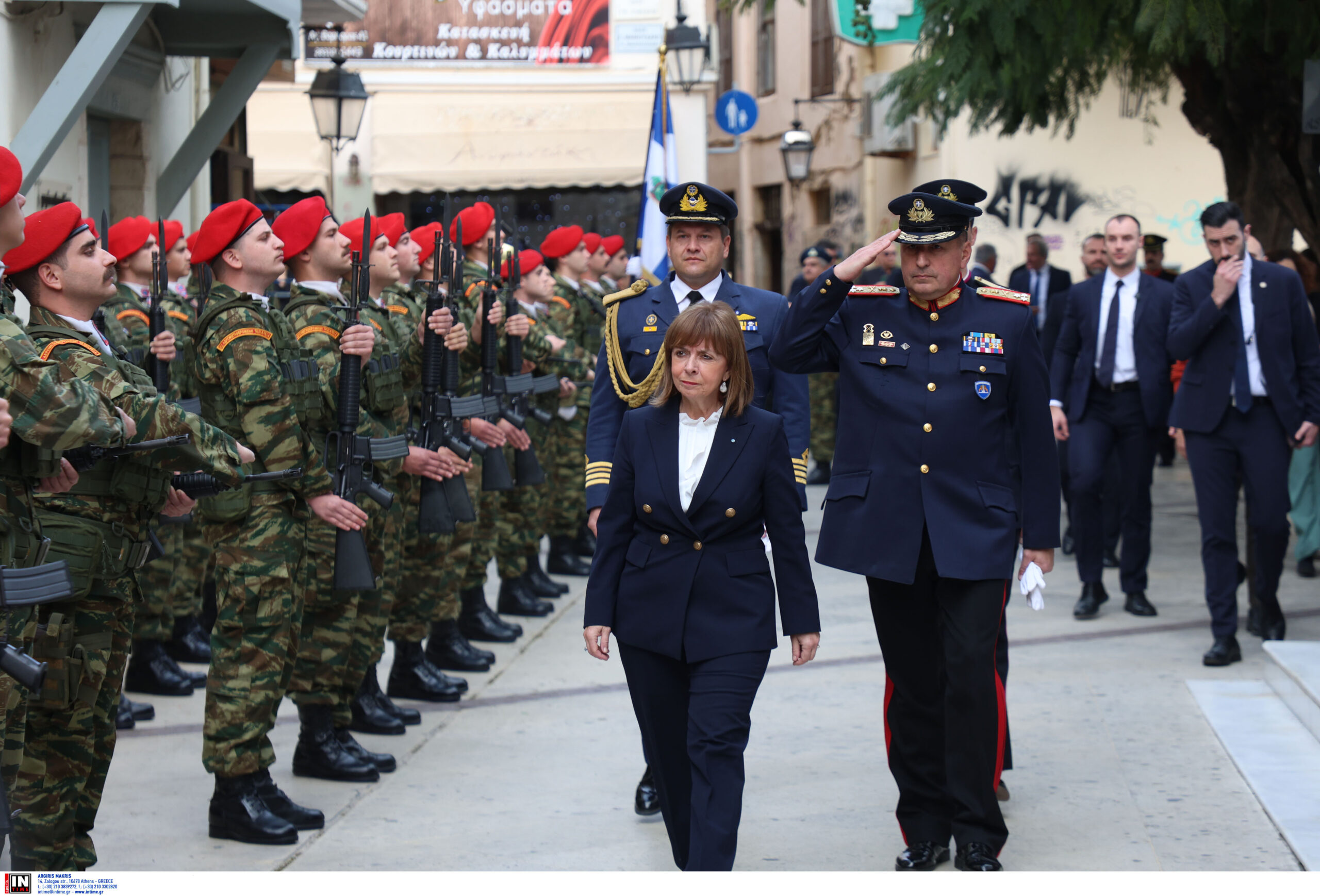 Συνάντηση Σακελλαροπούλου με τον Δήμαρχο Ηρακλείου Αλ. Καλοκαιρινό