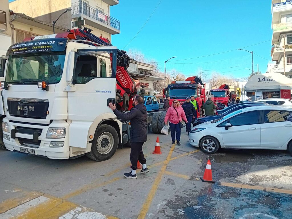 Τρίκαλα: “Απόβαση” φορτηγών στην πόλη