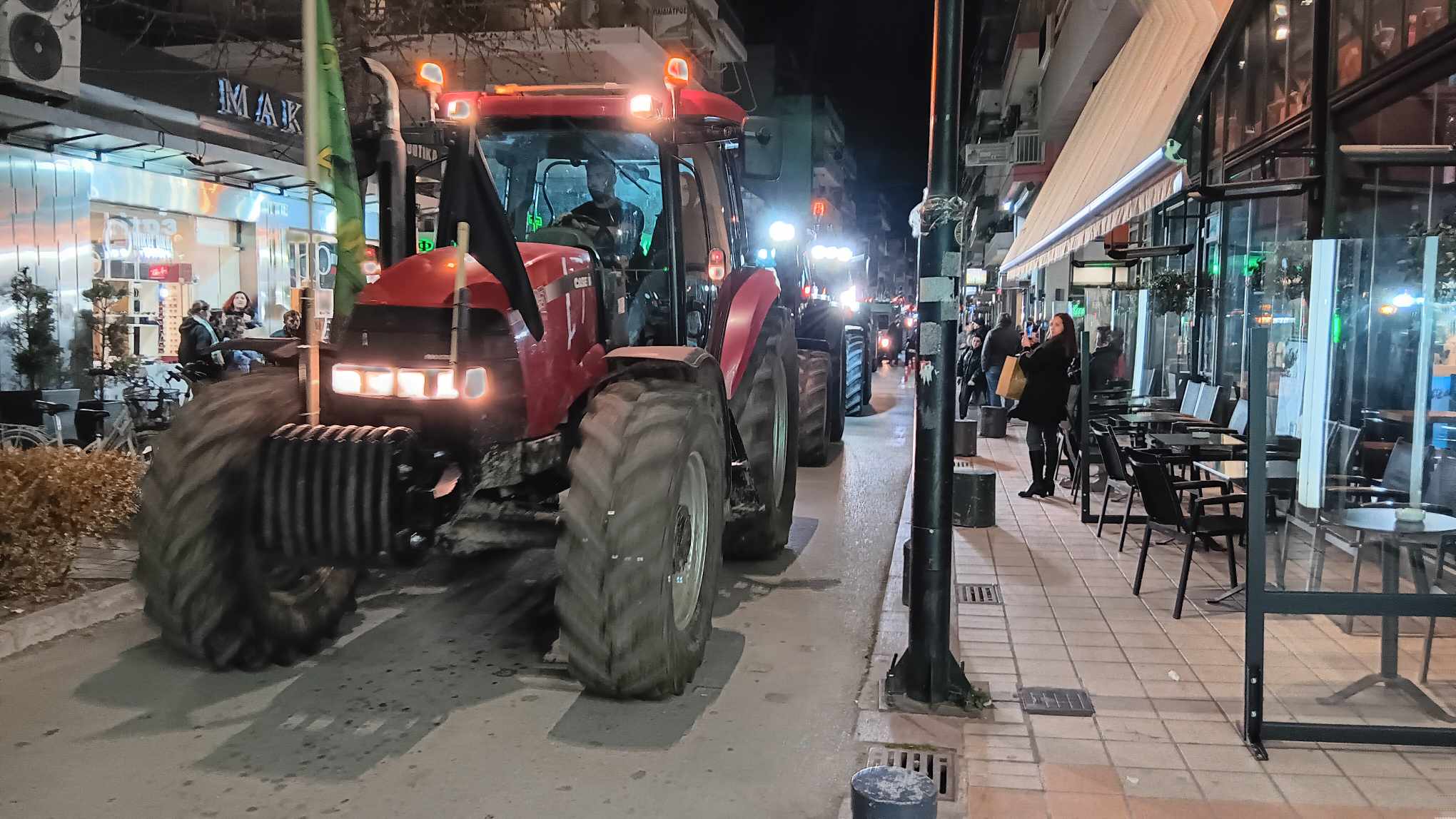 Καρδίτσα: Στους κεντρικούς δρόμους της πόλης τα τρακτέρ