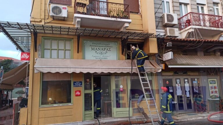 Χίος: Πυρκαγιά σε κατάστημα με λουκουμάδες – Έγκαιρη επέμβαση της Πυροσβεστικής