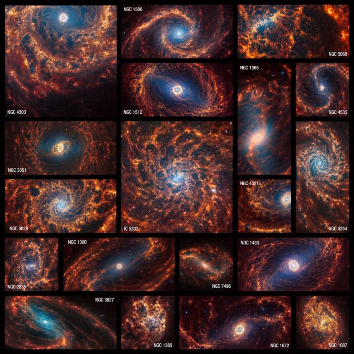 Το τηλεσκόπιο James Webb κατέγραψε σμήνος 19 σπειροειδών γαλαξιών