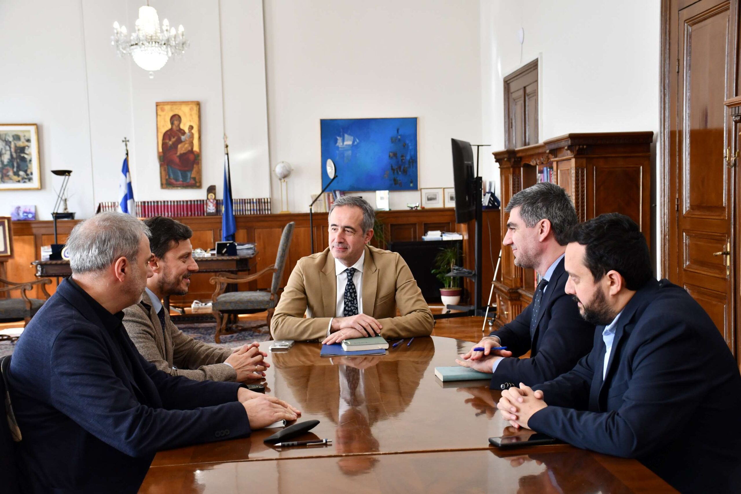 Συνάντηση του Υφυπουργού Μακεδονίας και Θράκης, Στάθη Κωνσταντινίδη, με κλιμάκιο του ΠΑΣΟΚ-ΚΙΝΑΛ για το έργο του Flyover