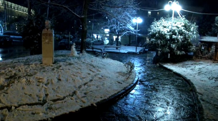 Χιονοπτώσεις στα ορεινά Θεσσαλονίκης και Χαλκιδικής