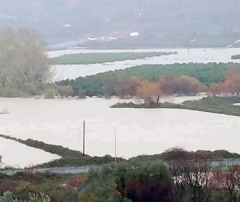 Θεσπρωτία: Πλημμύρισε από την κακοκαιρία ο κάμπος της Σκάλας Φιλιατών – Βρυσέλλας