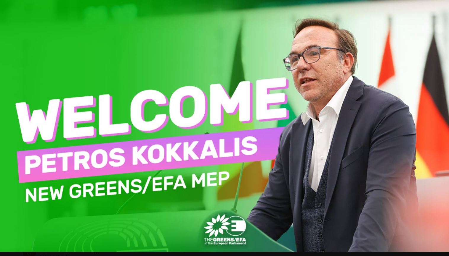 Στην ευρωομάδα των «Πρασίνων» προσχώρησε ο Πέτρος Κόκκαλης – Το θερμό καλωσόρισμα στα social media
