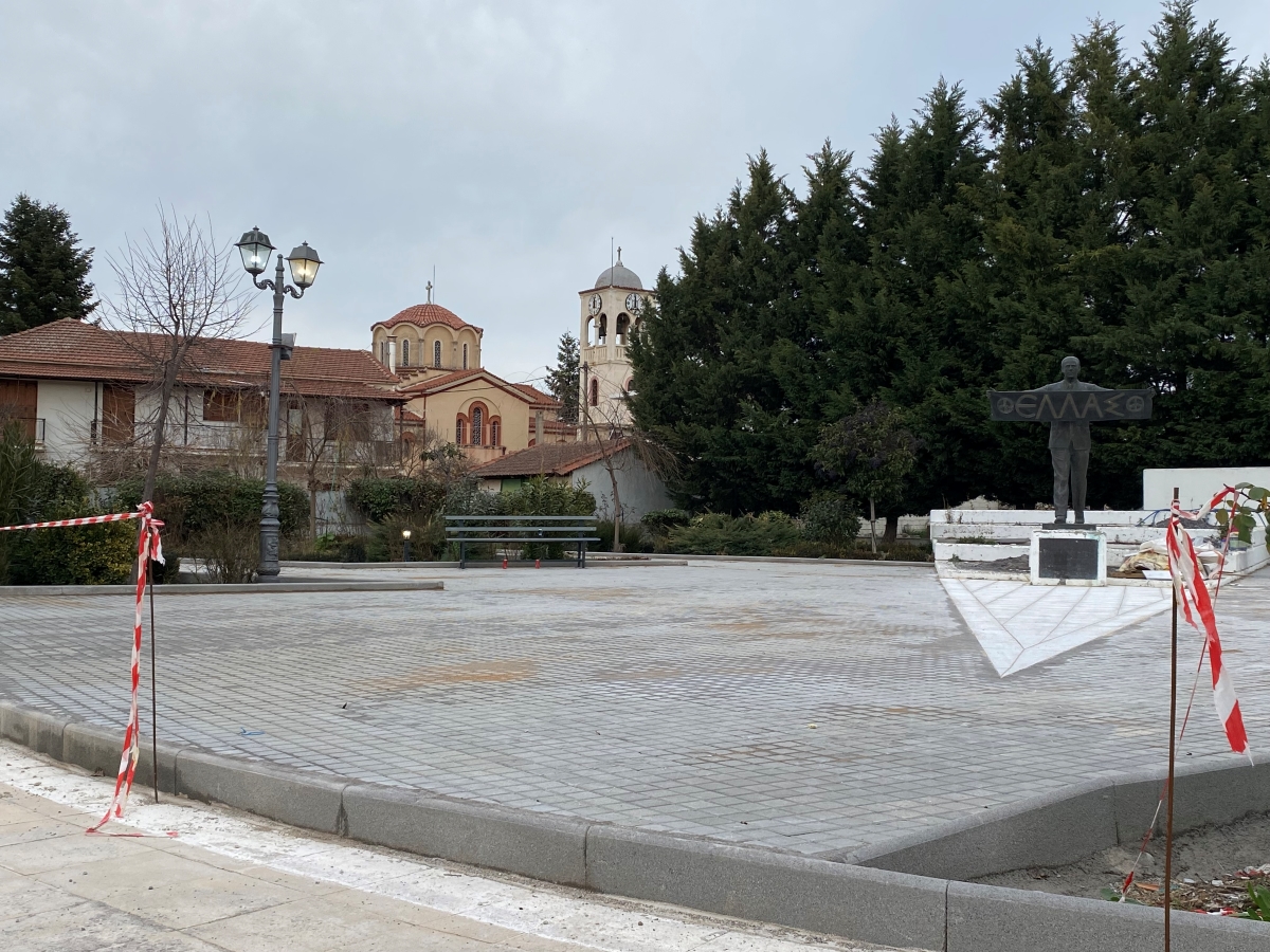 Ολοκληρώθηκε το έργο της ανάπλασης της πλατείας ”Γρ. Λαμπράκη ” στην Κερασίτσα της Τεγέας