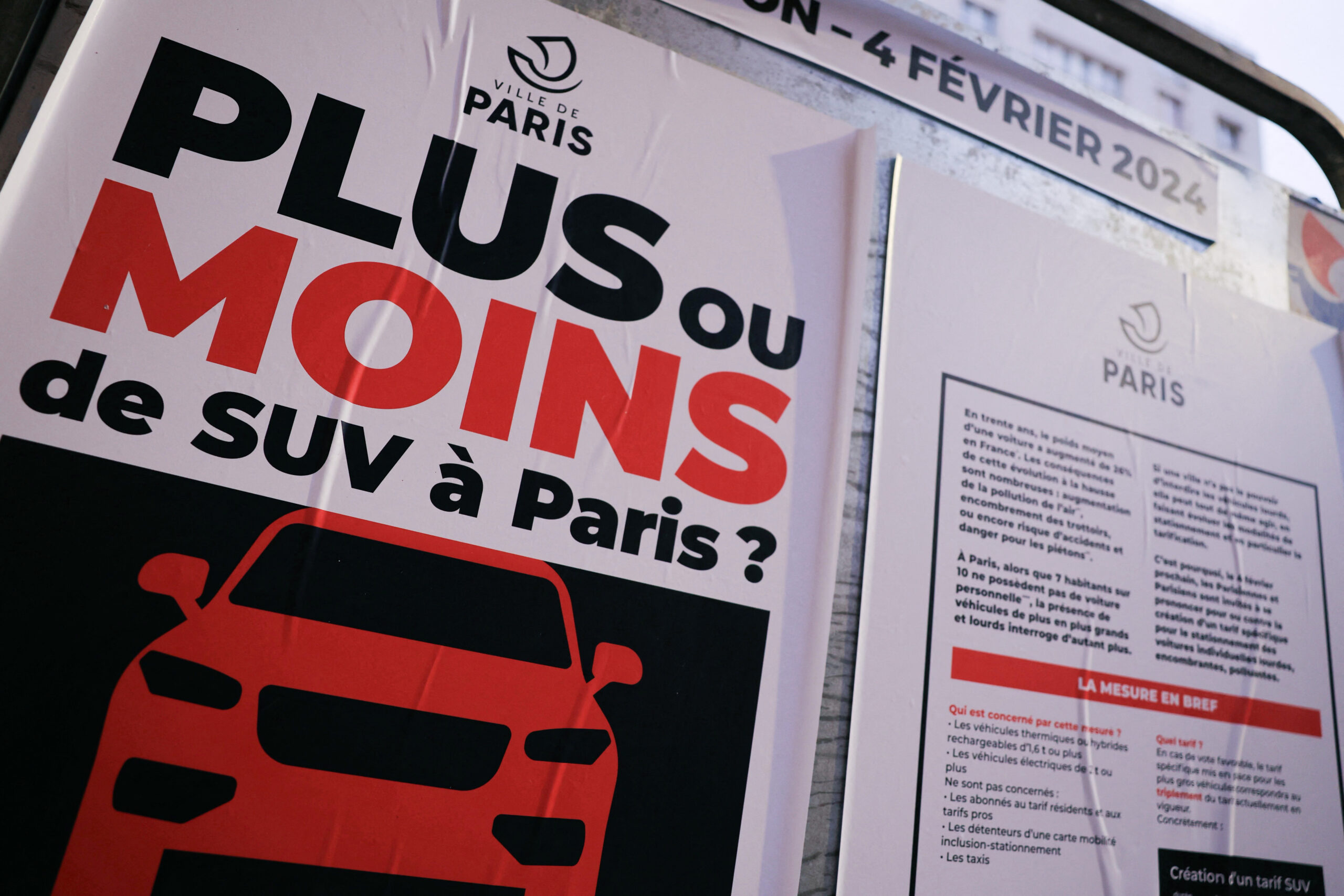 Παρίσι: Οι κάτοικοι ψήφισαν τον τριπλασιασμό των τελών στάθμευσης για τα SUV