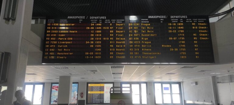 Κλειστό από αύριο έως και το μεσημέρι του Σαββάτου το αεροδρόμιο Ηρακλείου λόγω έργων