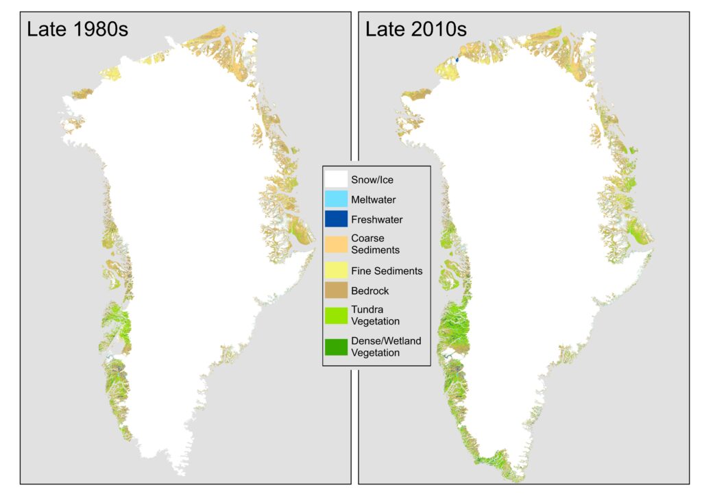 Ο πάγος της Γροιλανδίας λιώνει και αντικαθίσταται με βλάστηση